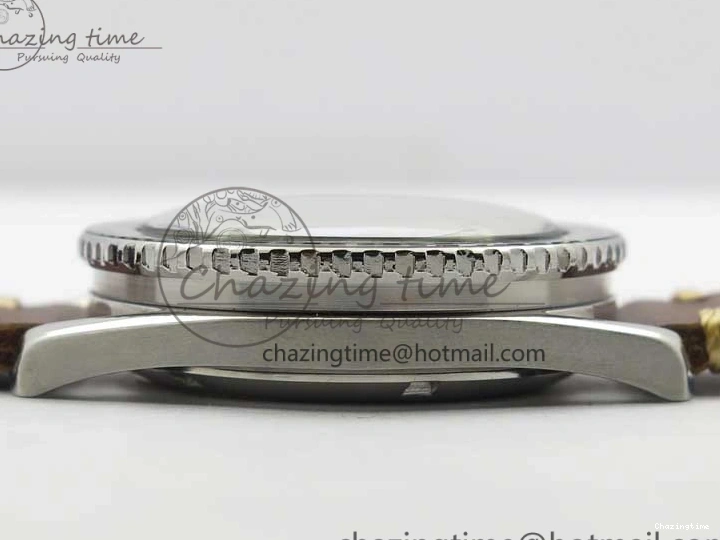 0414 Vintage Seamaster 300 Date T SS B12 Black Dial On Brown Leather Strap A2836 (Free Nylon Strap) WeatherProof 7911